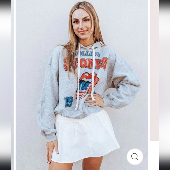 Free People Gaia Optic White Mini Skater Skirt Pleated Casual - Picture 9 of 13